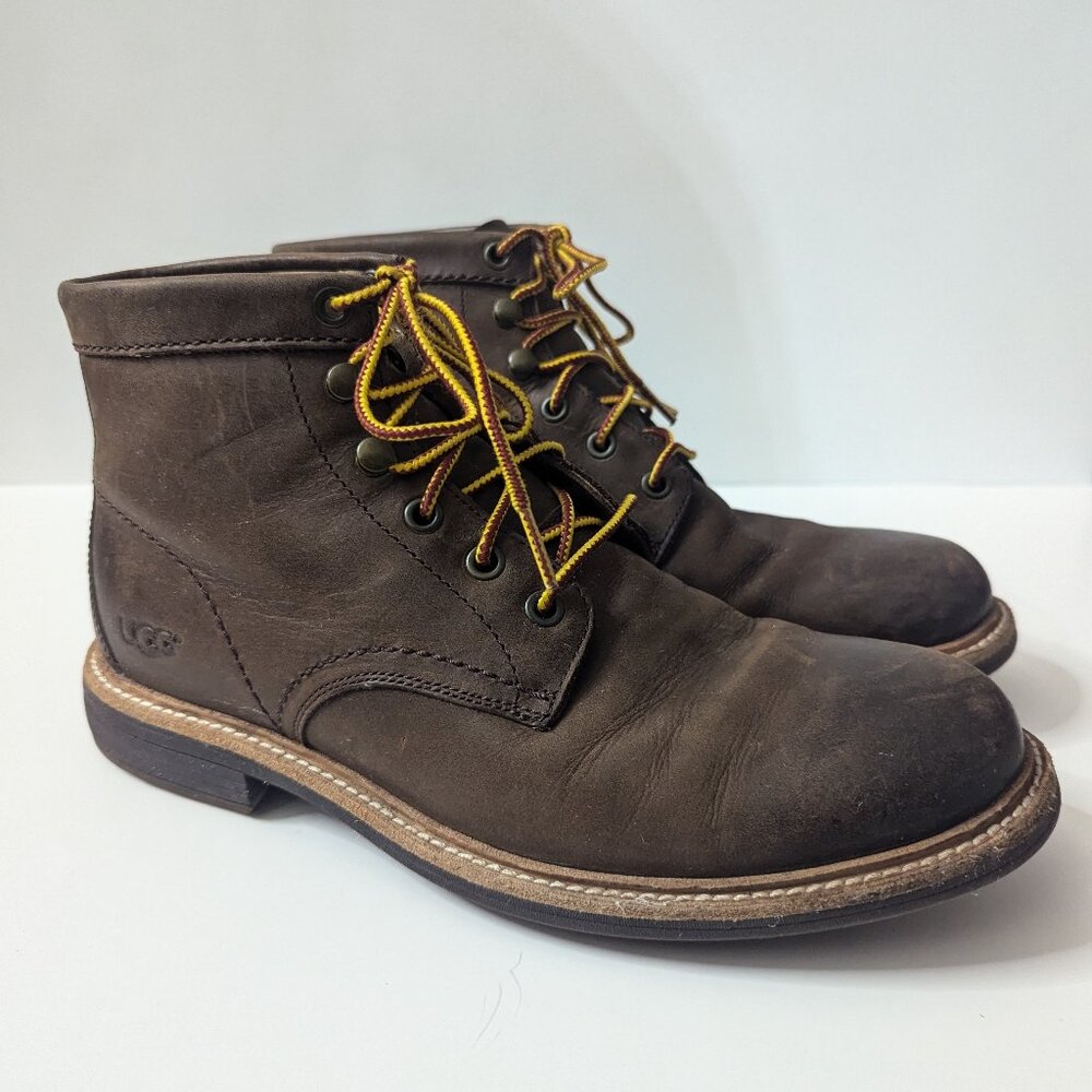 Men's Great condition UGG Vestmar Grizzly Leather Boots Mens Size 8